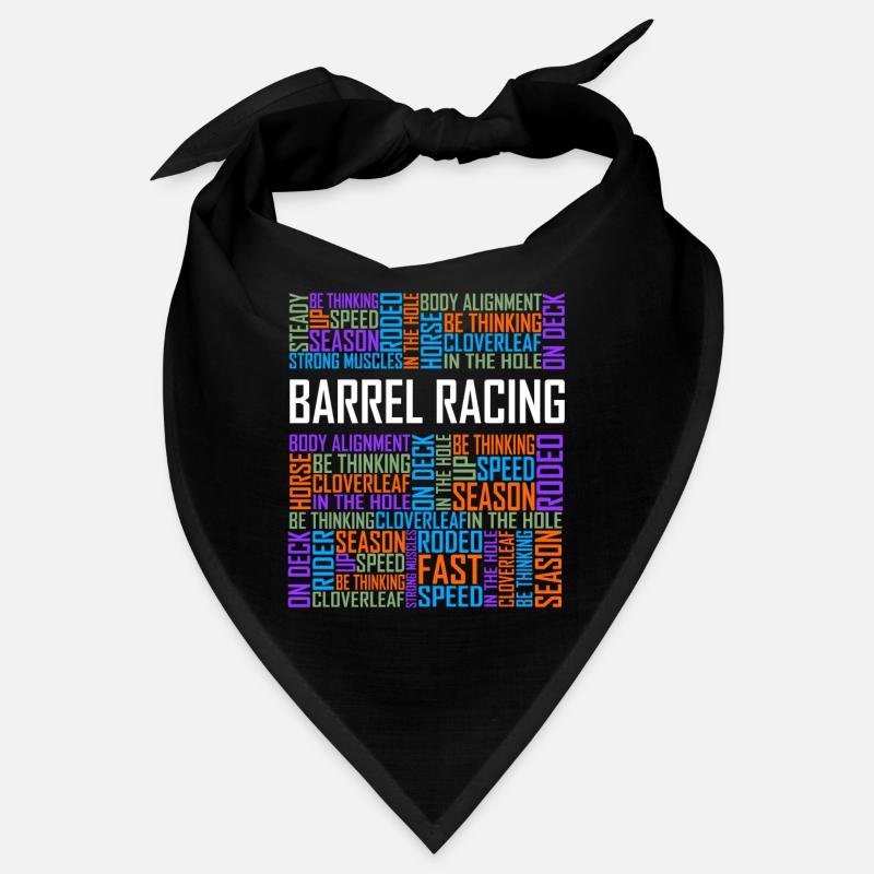 Barrel Racing - Words Bandana