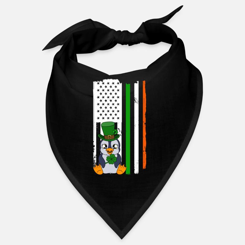 Manchot mignon Trèfle Saint-Patrick Pingouin Bandana