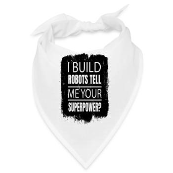 gift joke robotics engineering engineering frc - Bandana - Weiß - Vorne