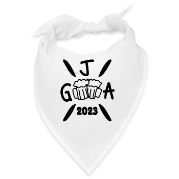 2023 Junggesellenabschied Crew Feier - Bandana - Weiß - Vorne