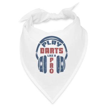 Lustig Spiele Darts wie ein Profi Kopfhörer - Bandana - Weiß - Vorne