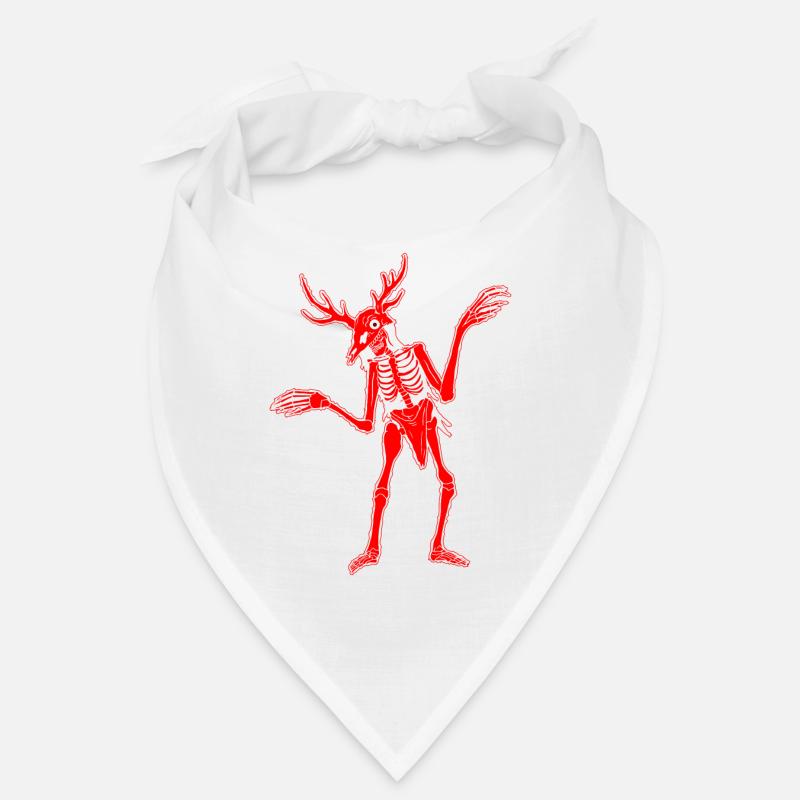 Cryptidcore Aesthetic Skeleton Wendigo Cryptid Bandana