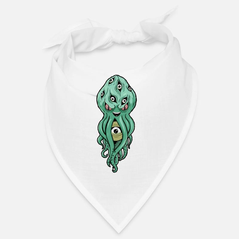 Cryptidcore Aesthetic Octopus Weirdcore Eyeballs Bandana