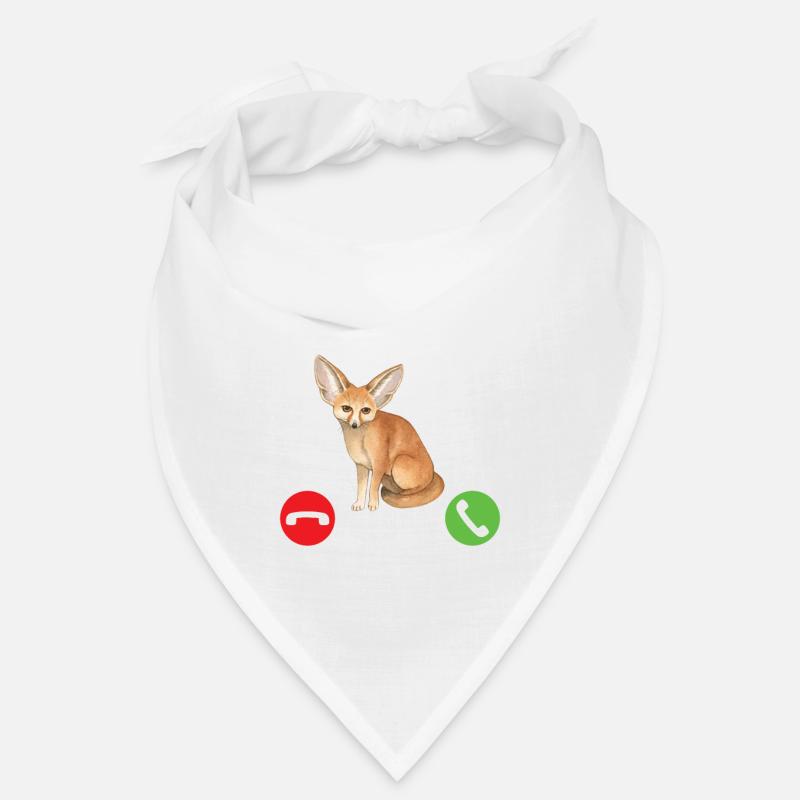 Fennec Renard - Bandana - blanc