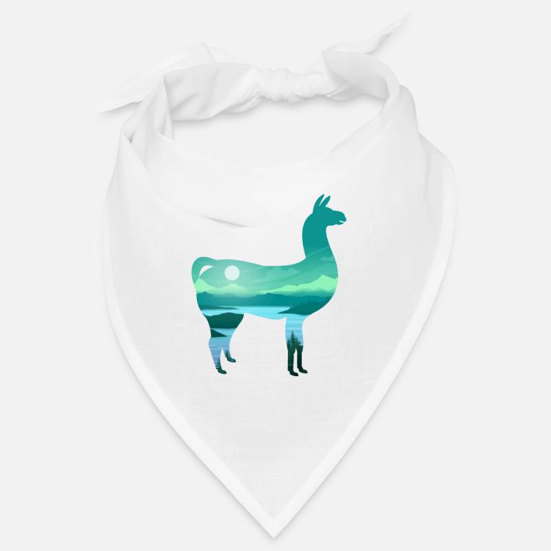 Lama - Bandana - blanc