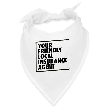 Versicherungsagent Gutachter Versicherungsmakler - Bandana - Weiß - Vorne