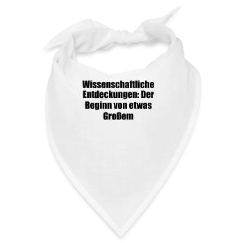 Wissenschaft - Wissenschaftliche Entdeckungen: - Bandana - Weiß - Vorne