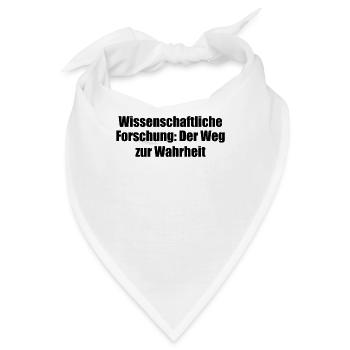 Wissenschaft - Wissenschaftliche Forschung: Der - Bandana - Weiß - Vorne