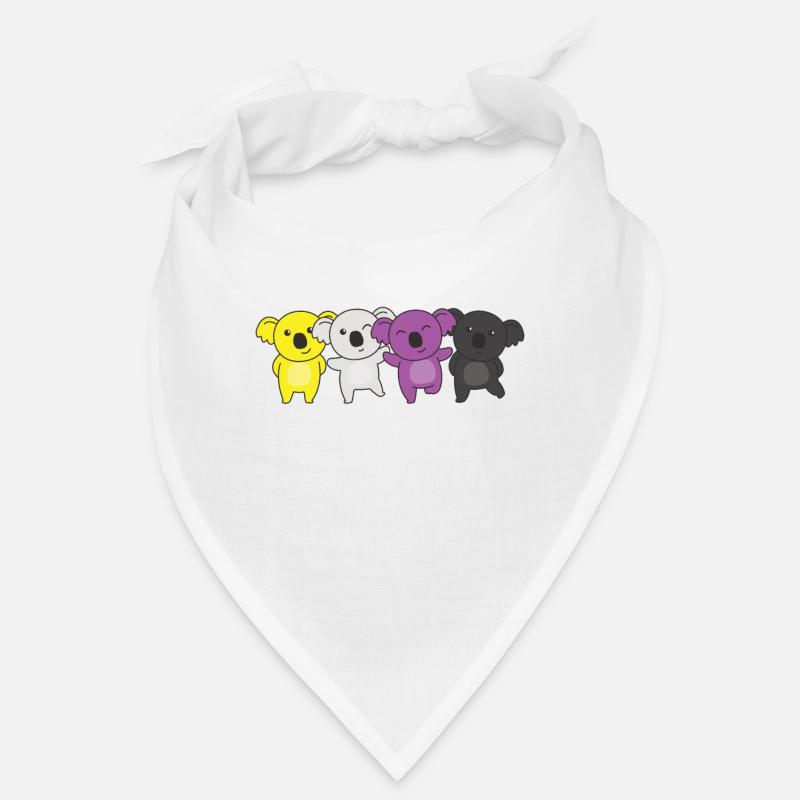 Nonbinary Flag Pride LGBTQ Cute Koala Bandana