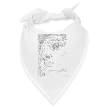 Art Academia Aesthetic David Face Michelangelo - Bandana - Weiß - Vorne