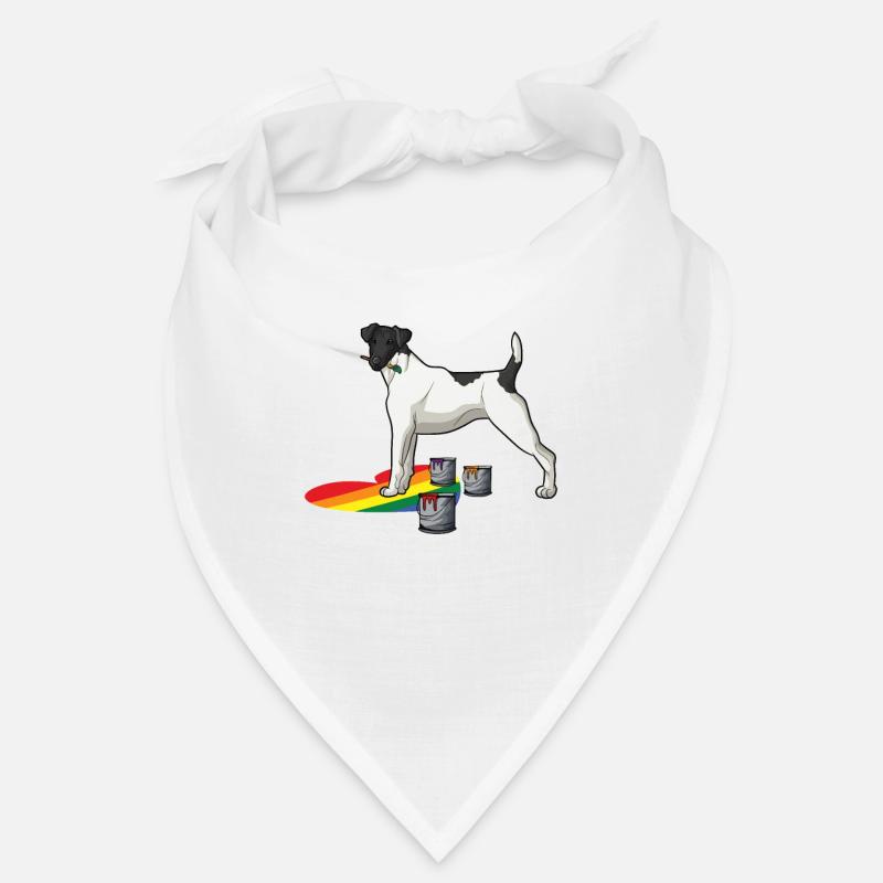 Chien Fox Terrier Fox Hair Bandana