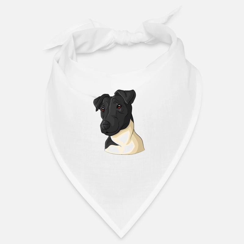 Glatthaar Foxterrier Hund Bandana
