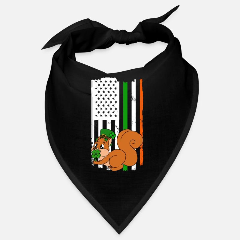 Squirrel Clover St. Patrick's Day Bandana