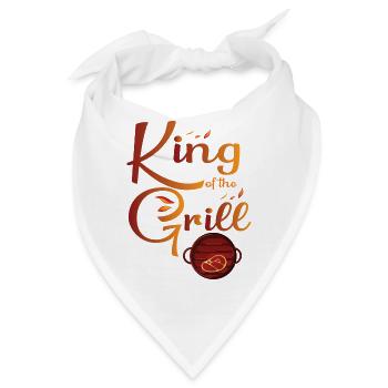 Lustiger Grill-Spruch I Grillen Motiv - Bandana - Weiß - Vorne
