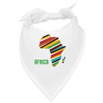 Colorful Africa - Bandana - Weiß - Vorne