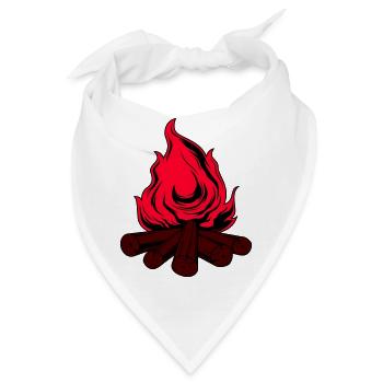 Lagerfeuer - Bandana - Weiß - Vorne