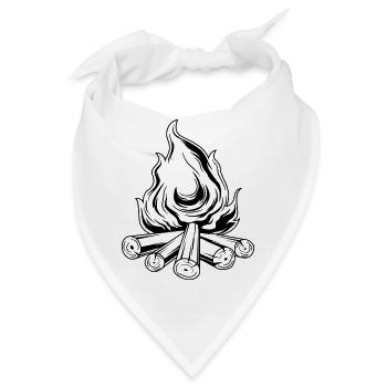 Lagerfeuer - Bandana - Weiß - Vorne