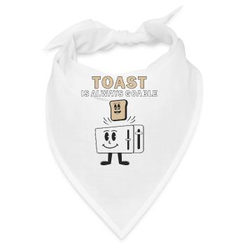 TOASTER TOAST IS ALWAYS GOABLE - Bandana - Weiß - Vorne