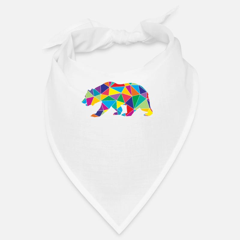 Bear Polygon Low Poly Wild Animal Bandana