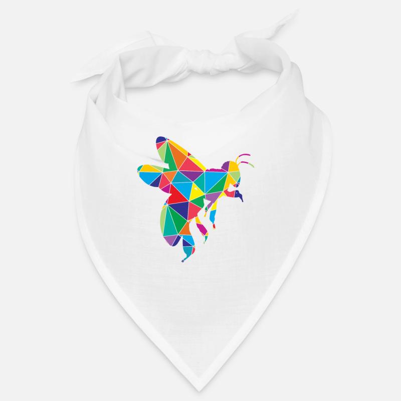 Faible Poly Bee Géométrie Polygone Abeille Bandana