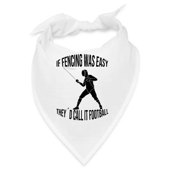 Fechten Fechter Fechttraining Geschenk Fechtsport - Bandana - Weiß - Vorne