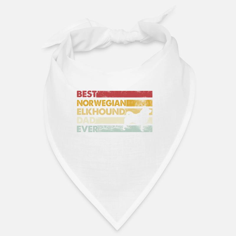 Best father ever - Norwegian Elkhound Bandana