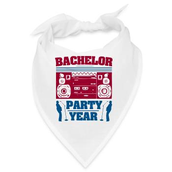 JUNGGESELLENABSCHIED JAHR - Bandana - Weiß - Vorne