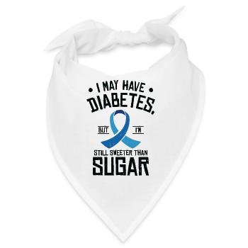 Diabetische Bauchspeicheldrüse - Bandana - Weiß - Vorne