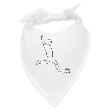Fußball Fußballer - Bandana - Weiß - Vorne