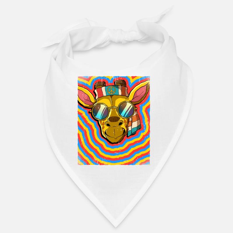 Hippie Giraffe Psychedelisch Trippy Bandana