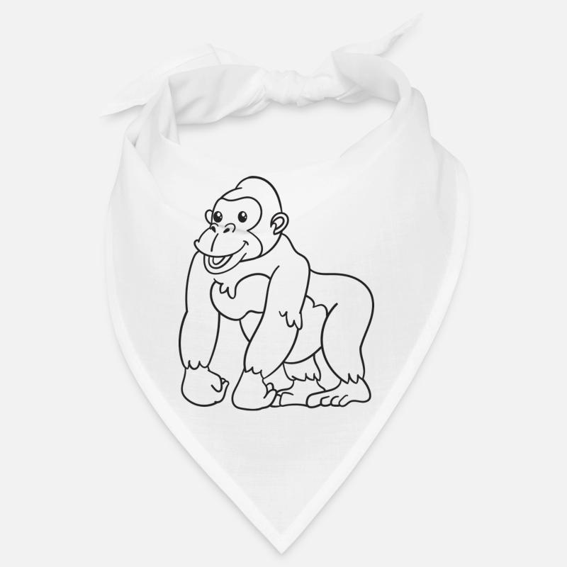 Gorilla, Affe, Geschenk, Geschenkidee Bandana