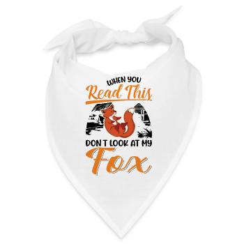 Fuchs Geschenk Rotfuchs - Bandana - Weiß - Vorne