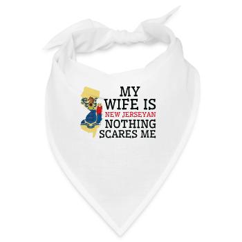 Nichts erschreckt mich New JerseyEhefrau New - Bandana - Weiß - Vorne