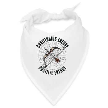 Schütze Energie Positivität Konstellation - Bandana - Weiß - Vorne