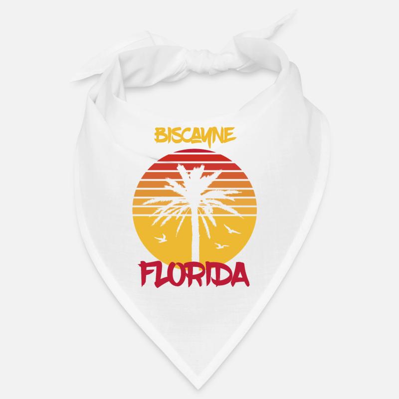 Florida Biscayne Palms Ocean Surfing Bandana