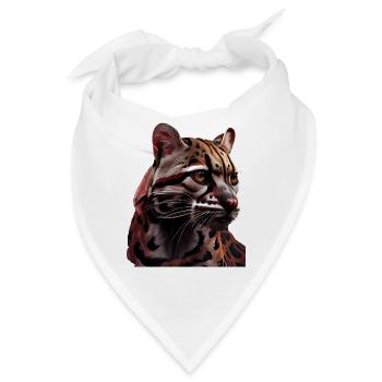 just a boy girl who loves Ocelots Ocelot Ozelot - Bandana - Weiß - Vorne