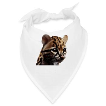 just a boy girl who loves Ocelots Ocelot Ozelot - Bandana - Weiß - Vorne