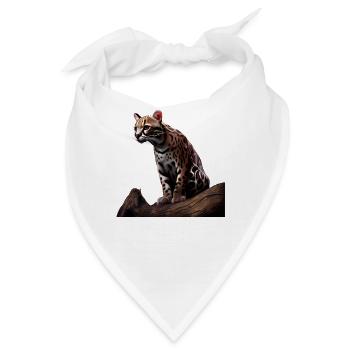 just a boy girl who loves Ocelots Ocelot Ozelot - Bandana - Weiß - Vorne
