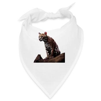 just a boy girl who loves Ocelots Ocelot Ozelot - Bandana - Weiß - Vorne