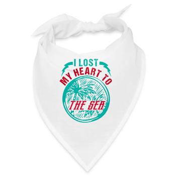 ICH HABE MEIN HERZ AN DAS MEER VERLOREN - Bandana - Weiß - Vorne