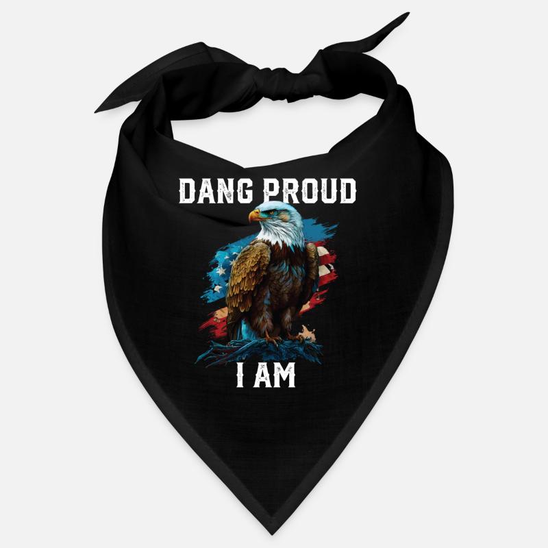 Dang Proud I Am American Bald Eagle America 4th Bandana