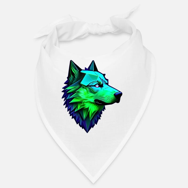 Wolf polygonale Form Bandana