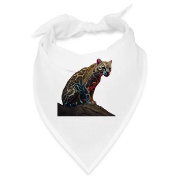 just a boy girl who loves Ocelots Ocelot Ozelot - Bandana - Weiß - Vorne