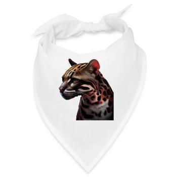 just a boy girl who loves Ocelots Ocelot Ozelot - Bandana - Weiß - Vorne