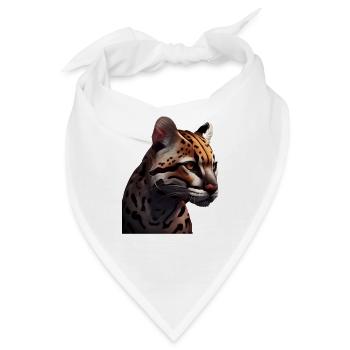 just a boy girl who loves Ocelots Ocelot Ozelot - Bandana - Weiß - Vorne