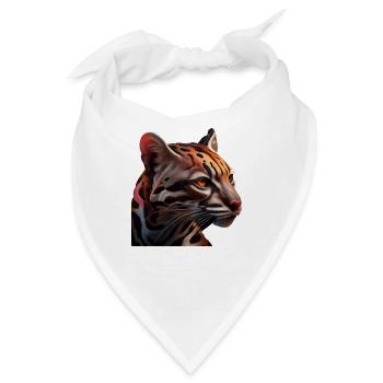 just a boy girl who loves Ocelots Ocelot Ozelot - Bandana - Weiß - Vorne