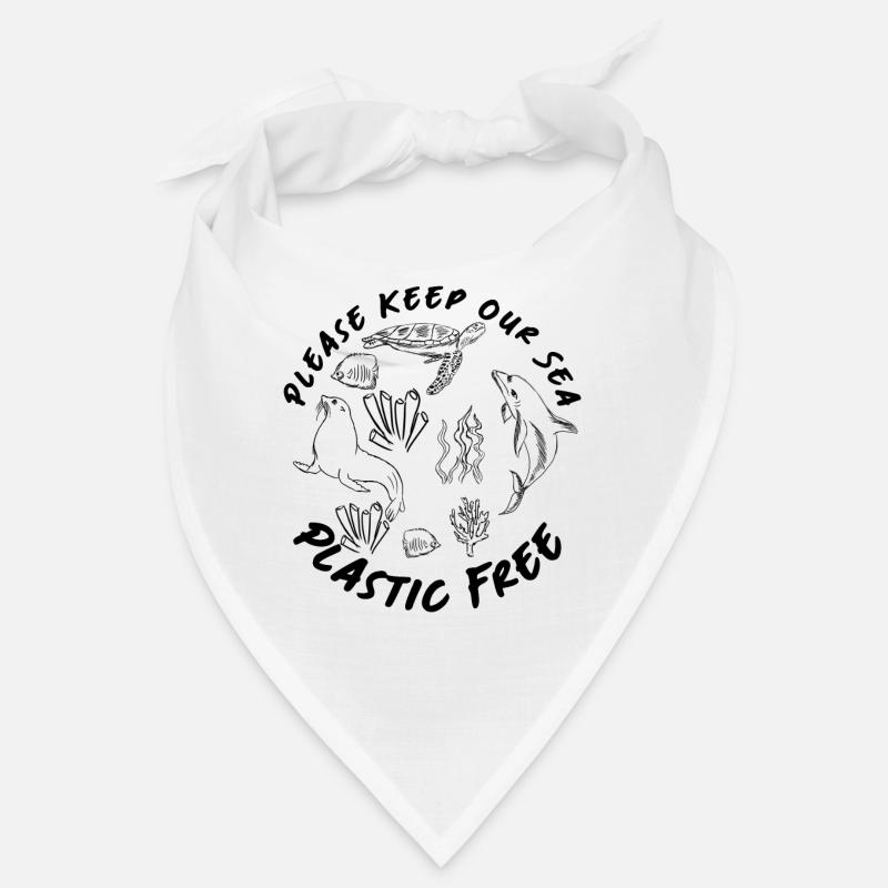 Save Seas Protect Oceans Day Quote Earth Day Bandana