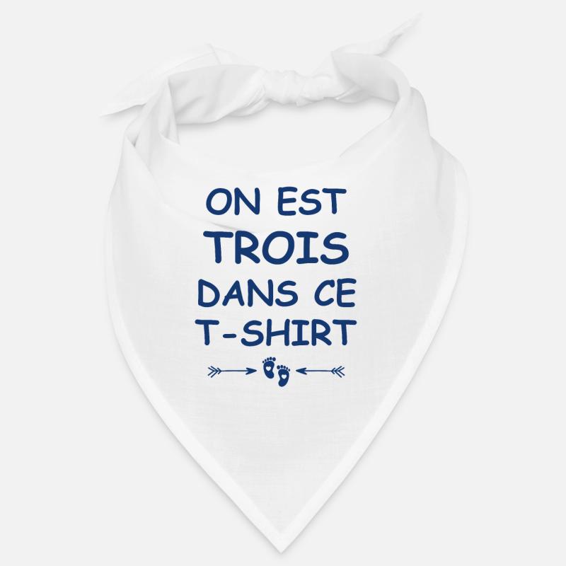 On est trois dans ce tshirt Bandana
