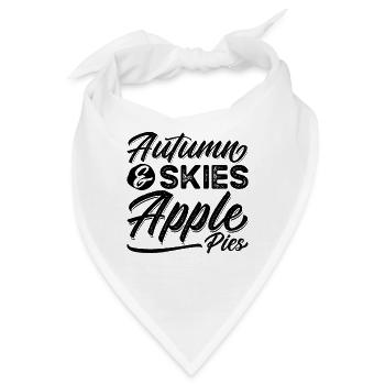 Autumn & Skies Apple Pies Pastries Apple Pie Lover - Bandana - Weiß - Vorne
