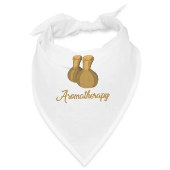Tolle Aromatherapie Geschenkidee - Bandana - Weiß - Vorne